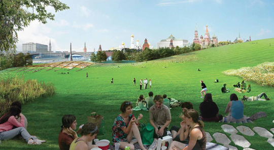 Московский ландшафтный парк "Зарядье" обрел концепцию
