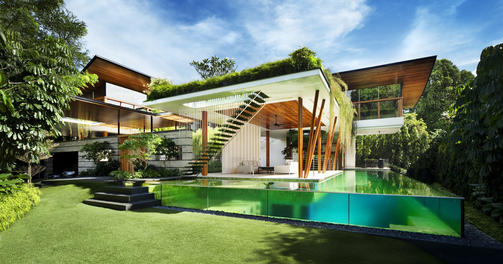 Зеленый дом от Guz Architects